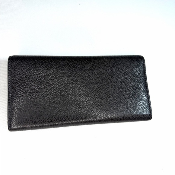Salvatore Ferragamo Calf Gancini Long Wallet 22D706 Black - Picture 5 of 9